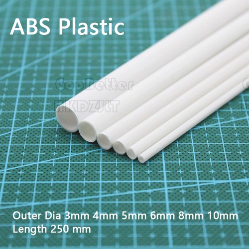 Tubo cavo abs plastica 3mm - 3mm, 4mm