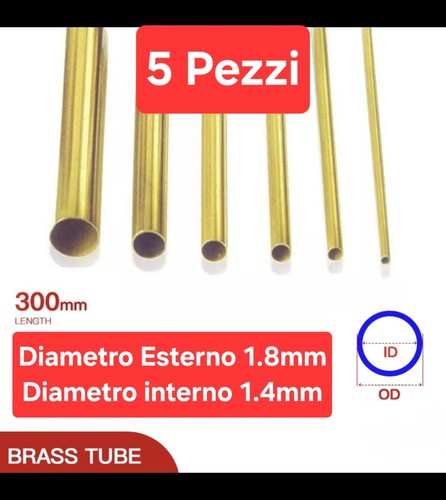 Tubo ottone 8mm id - ottone, od